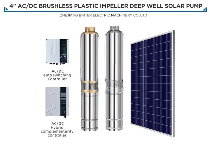 4SD16-35-110-750-A/D 750W High Rated Solar Deep Well Submersible Water Pump Ac System suppliers